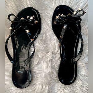 Authentic Valentino jelly flip flops size 39